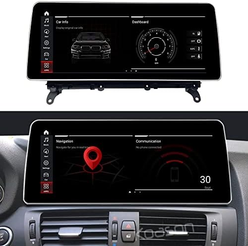 12.3 inç Android Ekran Yükseltme Ekran Multimedya Oynatıcı Kablosuz CarPlay GPS Navigasyon için BMW X3/X4/F25/F26 (2014-)