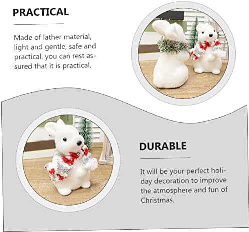 Abaodam 1 adet Tavşan Modeli Süs Para Mesa De Doğuş Süsler Çocuklar için Köpük Tavşan Heykeli Hayvan Heykeli Boş Modelleme