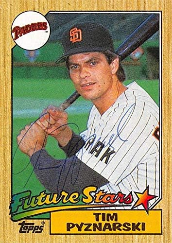 Tim Pyznarski imzalı beyzbol kartı (Padres, 67) 1987 Topps Future Stars 429 tükenmez-Müzik Ticaret Kartları