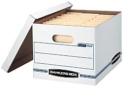 Bankacılar Kutusu Stor / Dosya saklama Kutusu, 10.5 x 12.5 x 16.3, Beyaz