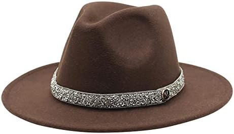 Geniş kenarlı fötr şapka Keçe Panama Şapka fötr şapkalar Kadınlar için