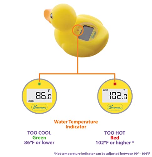 Dreambaby Odası ve Banyosu Bebek Termometresi-Model L321-Güvenilir Sıcaklık Okumaları-Sarı Ördek