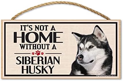Sibirya Husky Köpek Irkları için Bu Ahşap Tabelayı Hayal Edin