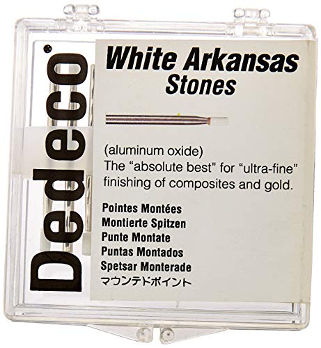 Dedeco 4509 Beyaz Arkansas Taşları, HP 114 (CY1) (12'li Paket)