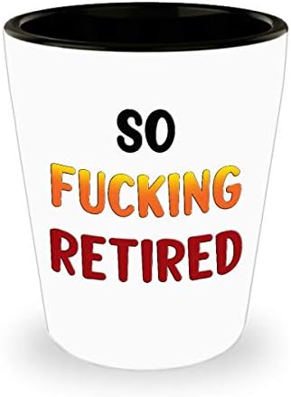 Tay Gerçek Kökenli Emeklilik Shot Glass'ı alın En iyi arkadaş emekliliği için emekli Hediye,İş arkadaşları emeklilik hediyesi,Ofis
