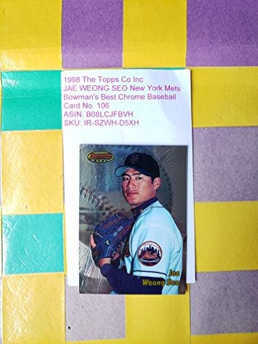 1998 Topps Co Inc JAE WEONG SEO New York Mets Bowman'ın en iyi Krom Beyzbol Kartı No. 106