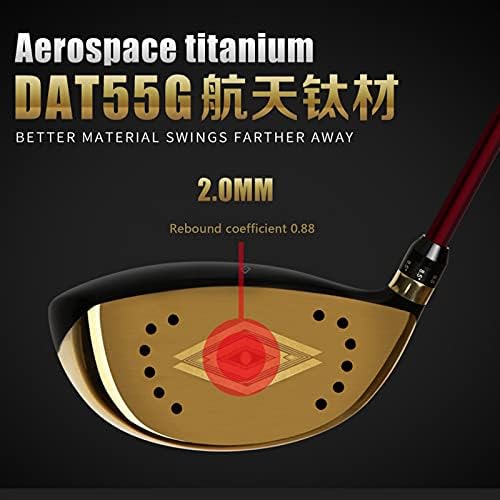Titanyum golf sopası başlığı Erkekler için erkek Golf Kulübü Paketi Seti 1 Ahşap Siyah / Altın R / SR / S Karbon Mili Yeni