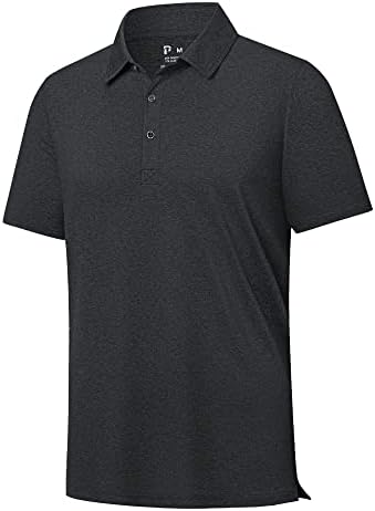 Polu erkek Golf polo gömlekler Nem Esneklik Kısa Kollu Casual Yaz Yakalı Gömlek