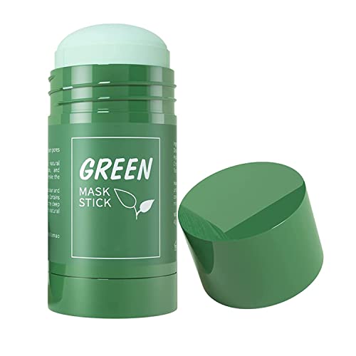 LEDeng Pocoskin Doğal Yeşil Çay Maskesi, Gözeneksiz Derin Temizleyici Yeşil Çay Maskesi Çubuğu, Yeşil Çay Arındırıcı Kil