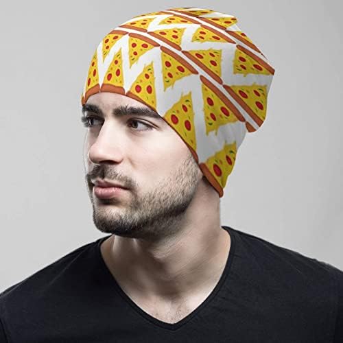 BAİKUTOUAN Pizza Montaj Baskı Bere Şapka Tasarımları ile Erkekler Kadınlar için Kafatası Kap