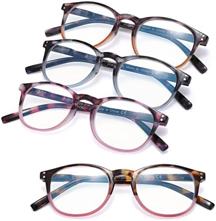 GÖZ KORUYUCU 4 Paket okuma gözlüğü mavi ışık engelleme bahar menteşe kadın okuyucular