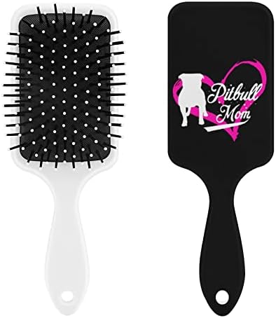Gurur Pitbull Anne Saç Fırçası Sevimli Fırça Hava Yastığı Tarak Erkekler Kadınlar için Saç Hediye