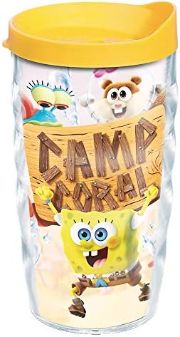 ABD'de Yapılan Tervis Çift Duvarlı Nickelodeon-SpongeBob SquarePants termos kupa Bardak İçecekleri Soğuk ve Sıcak Tutar,