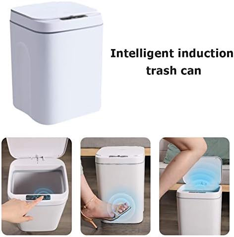 UXZDX Akıllı çöp tenekesi Otomatik sensörlü çöp kovası Akıllı Sensör Elektrikli çöp kutusu Ev çöp kutusu Mutfak Banyo Çöp