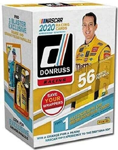 2020 Panini Donruss NASCAR Yarış BLASTER kutusu (56 kart dahil. BİR Hatıra veya İmza kartı)