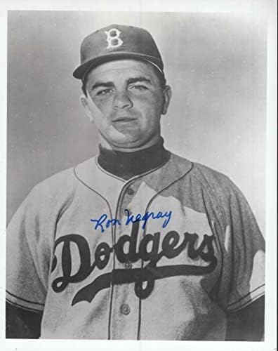 Ron Negray Brooklyn Dodgers İmzalı İmzalı 8x10 Fotoğraf W / Coa - İmzalı MLB Fotoğrafları