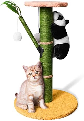 Kapalı Kediler için LİOOPET Sevimli Kedi Direği, Yavru Kediler için 20 inç Küçük Kedi Tırmalama Direkleri, Toplarla Doğa