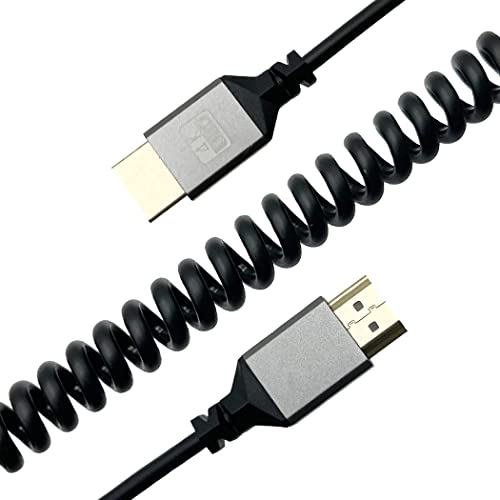 Seadream 4 K sarmal HDMI kablosu; HDMI erkek HDMI erkek sarmal kablo HDMI 2.0 kablosu uzatma dönüştürücü, destek 3D, 4 K,