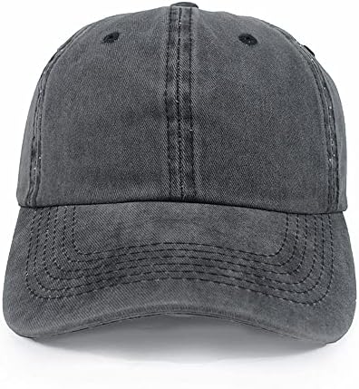 Unisex Ayarlanabilir beyzbol şapkası Golf Şapka pamuklu kasket Vintage Pamuk Yıkanmış Boş yuvarlak şapka Erkekler ve Kadınlar