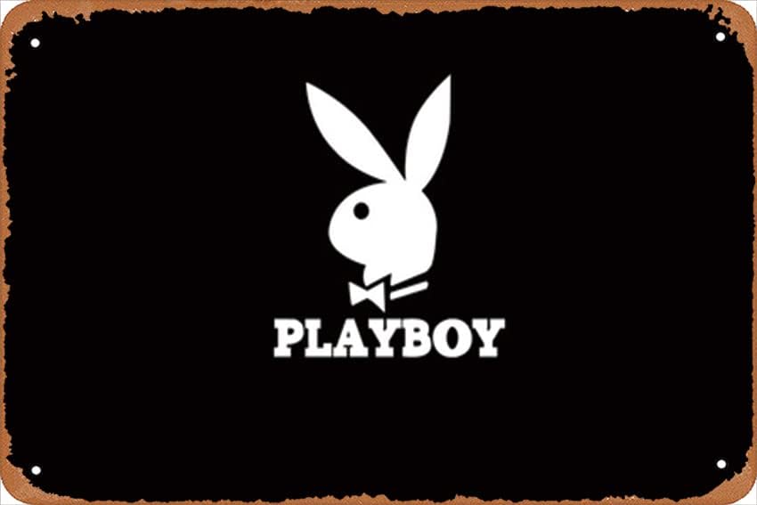 Playboy Poster Vintage Teneke İşareti Benzersiz Metal duvar dekoru Ev, Bar, Lokanta, Pub, 8x12 İnç, Eğlenceli mutfak dekoru,