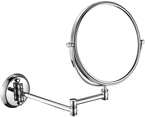 KMMK Makyaj için Özel Ayna, 6/8 inç Duvara Monte Çift Taraflı makyaj Aynaları Büyüteç Uzatın Sağlam Ayarlanabilir Tıraş Kozmetik