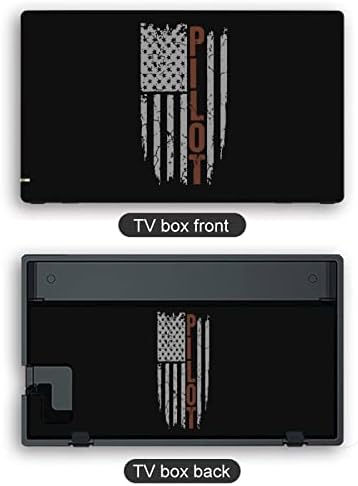 Pilot Amerikan Bayrağı Sticker Cilt Tam Set Sevimli Çıkartmalar Koruyucu Kapak Konsol Joy-Con Dock