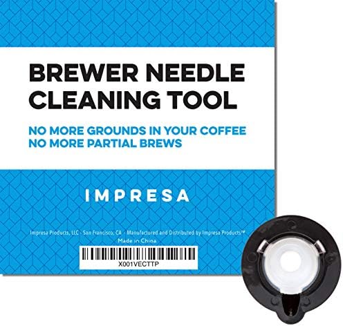 IMPRESA Bira İğnesi Temizleme Aleti/Bakım Aksesuarı - Keurig 2.0 ile Uyumlu-Kahvenizde veya Kısmi Demlemelerinizde Artık