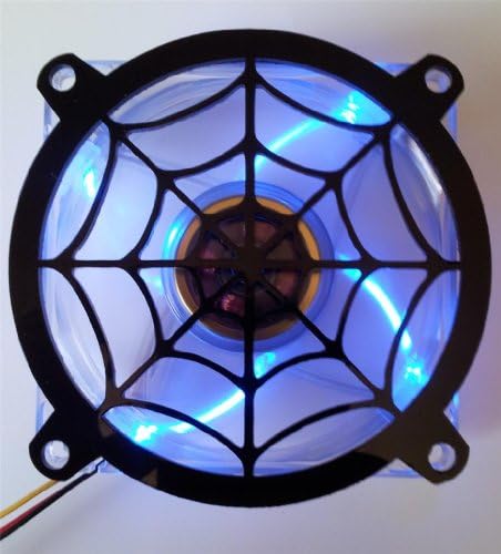 Inspired Lazer Tasarım Özel Akrilik örümcek Web bilgisayar fanı ızgara 120mm