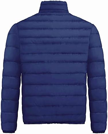 UOFOCO Ceketler Wen Sonbahar Kış Düz Renk Zip Up Büyük Boy Sıcak Aşağı Ceket Packable erkek Hafif Ceket