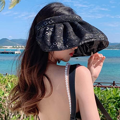 Kova Şapka Kadınlar için Yaz Güneş Koruyucu plaj şapkası Rahat Kova güneş şapkaları Roll Up Geniş Brim Tatil Açık Uv Koruma