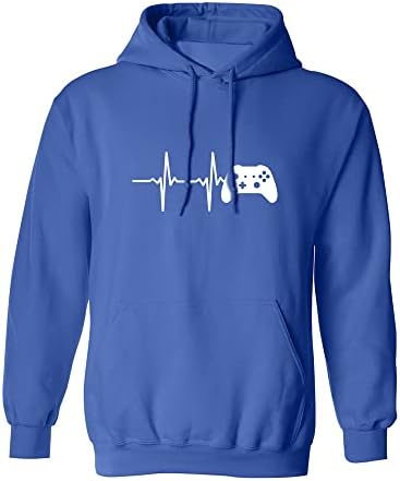 zerogravitee Bir Oyuncunun Kalp Atışı 2 Yetişkin Kapüşonlu Sweatshirt
