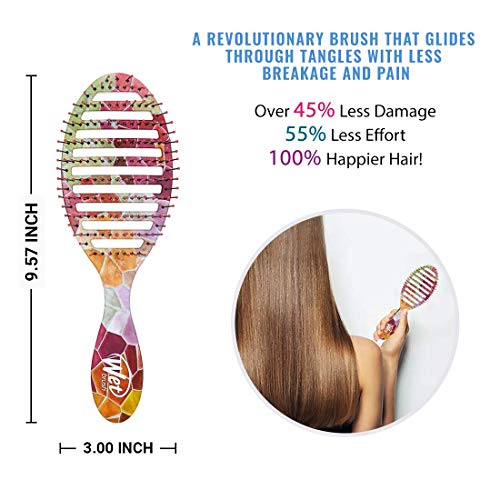 Yumuşak IntelliFlex Kıllara Sahip Islak Fırça Saç Fırçası Hızlı Kuru Dolaşık Açıcı, Tüm Saç Tipleri için Dolaşık Açıcı –