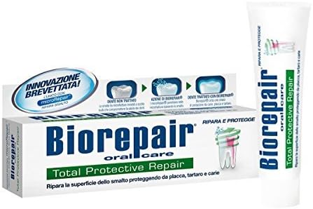 Biorepair: microRepair 2.5 Sıvı Ons (75ml) Tüplü (2'li Paket) Toplam Koruyucu Onarım Diş Macunu [İtalyan İthalatı ]