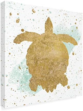 Wild Apple Portföyünden 'Silver Sea Life Aqua Turtle' Marka Güzel Sanatlar Tuval Sanatı