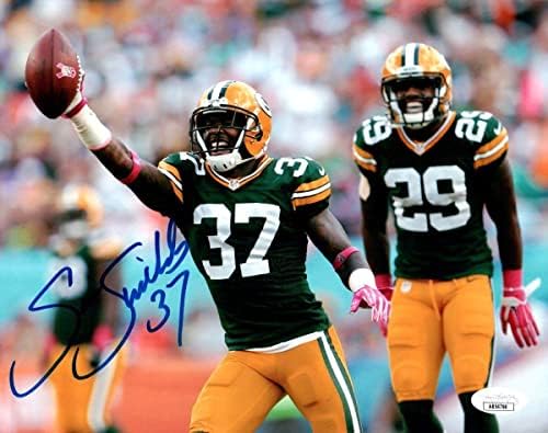Sam Shields İmzalı İmzalı 8X10 Fotoğraf Green Bay Packers JSA AB54766 - İmzalı NFL Fotoğrafları