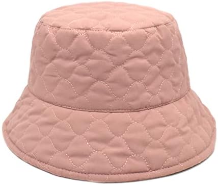 KEUSN Kış Şapka Kadınlar için Bayan Düz Renk Lingge Sonbahar Kış Sıcak Termal Rüzgar Geçirmez Kova Balıkçı Şapka Kadınlar