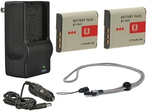 Sony Cybershot DSC-W35 Yüksek Kapasiteli Piller ( 2 Adet) + AC / DC Seyahat Şarj Cihazı + Krusell Multidapt Boyun Askısı